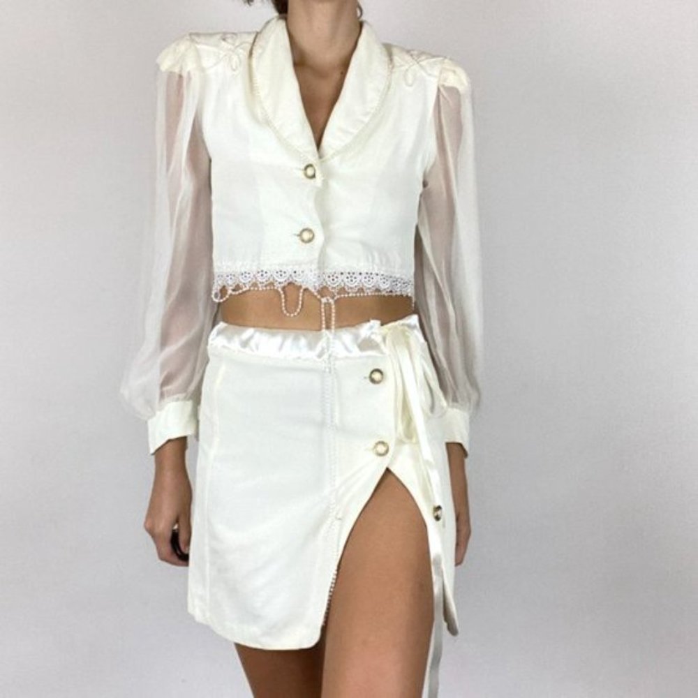 Vintage 1960's Crop Top GoGo Blouse Boho Hippie - Picture 12 of 12